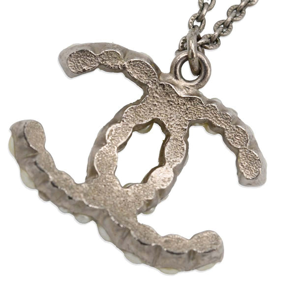 CHANEL シャネル パール ネックレス ココマーク A14 シルバーカラー 総重量約11.7g 箱有 H19508