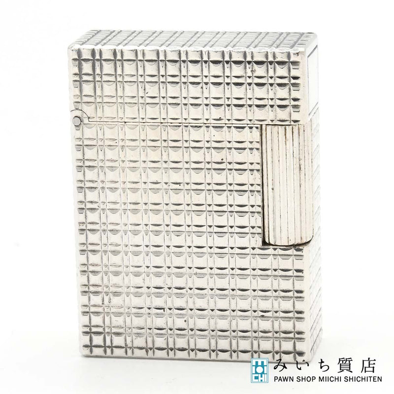 S.T.Dupont デュポン ガスライター LINE1S ライン1S ショート シルバーカラー 着火未確認 eco1526