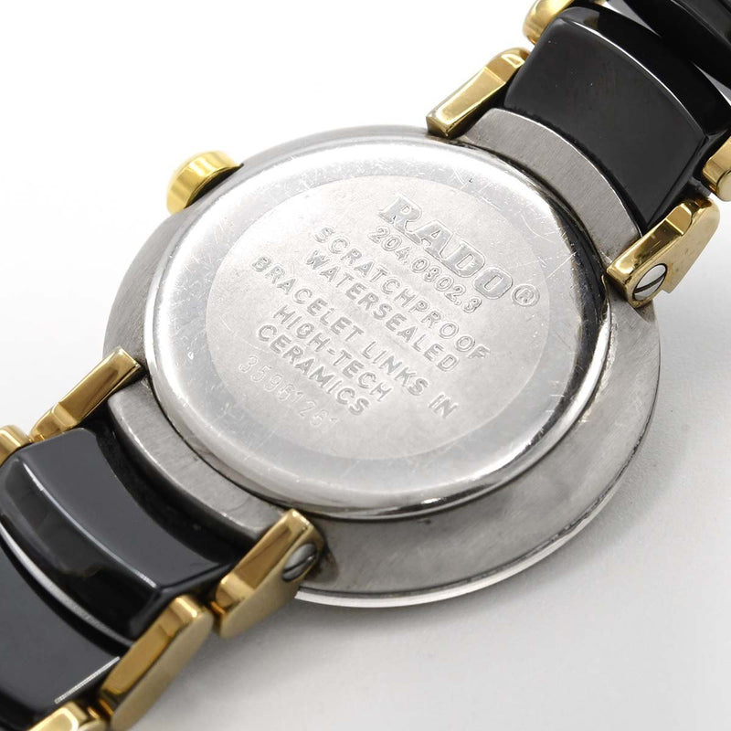 ok1274 稼働 腕時計 RADO ラドー ダイアスター 204.0302.3 クォーツ 黒色文字盤 2025.8 電池交換済 ok1274