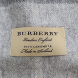 未使用 BURBERRY バーバリー マフラー 3994165 カシミア100％ ペールグレーチェック 服飾小物 箱あり H18561-1