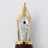 希少 MONTBLANC モンブラン 万年筆 マイスターシュテュック ソリテール ドゥエ バーメイル 925 ペン先18K 750 筆記未確認 H21213