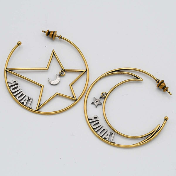 Christian Dior ディオール フープピアス ジャディオール 三日月 スター アクセサリー H9345