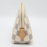 LOUIS VUITTON ルイヴィトン LV N60024 ポーチ ダミエ アズール ポシェット コスメティック ホワイト 保管袋・箱 J213