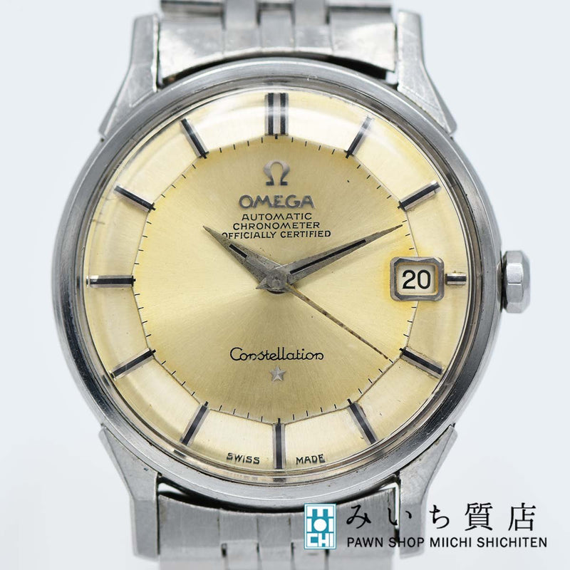 時計 稼働 オメガ OMEGA コンステレーション cal.564 168.005 12角 パイパンダイアル デイト 自動巻き H1848