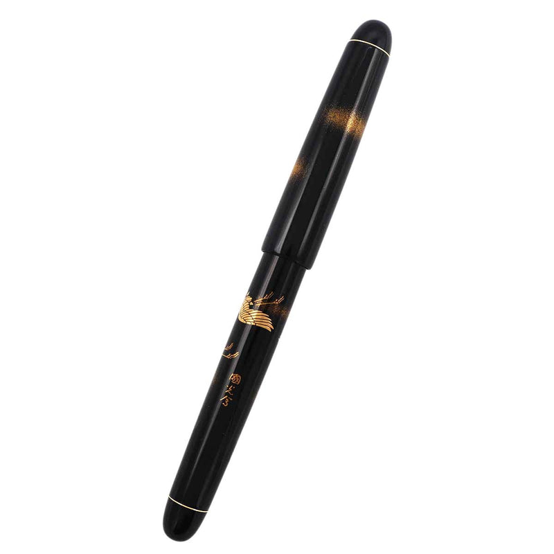 PILOT パイロット 万年筆 ペン先14k-585刻印 蒔絵 鳳凰 Mサイズ 中字 インク付き 筆記用具 筆記未確認 ケース有 ok75