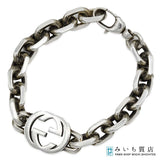GUCCI グッチ インターロッキングG ブレスレット 17 Ag925 シルバー 約45g アクセサリー 箱有 24s931-2