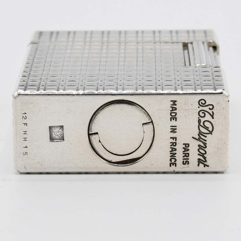 S.T.Dupont デュポン ガスライター LINE1S ライン1S ショート シルバーカラー 着火未確認 eco1526