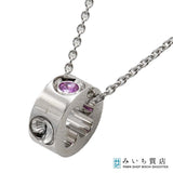 仕上済 LOUIS VUITTON ルイヴィトン ネックレス Q93167 パンダンティフ アンプラント 750 ピンクサファイア 6.5g 箱ケース◆ H652