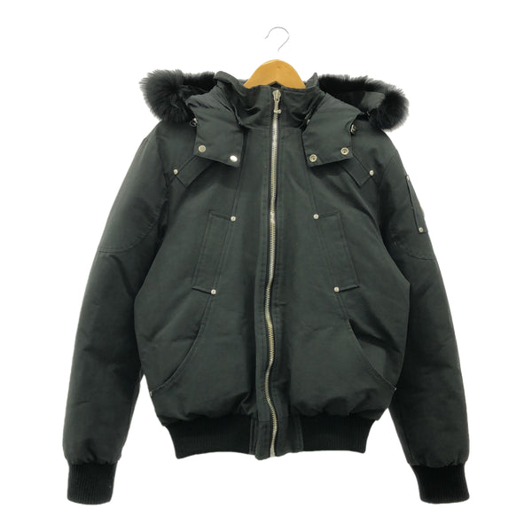 MOOSE KNUCKLES ムースナックルズ CA56669 ダウンジャケット Mサイズ ファー ブラック メンズ 24s337-2