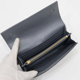 BOTTEGA VENETA ボッテガヴェネタ 長財布 カセット ラージ フラップウォレット マキシイントレチャート グレー 袋あり H17070