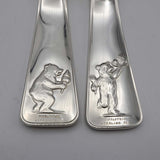 TIFFANY&Co. ティファニー ベビースプーン＆フォーク セット 熊 bear SV925 カトラリー 食器 箱ケース袋 K181
