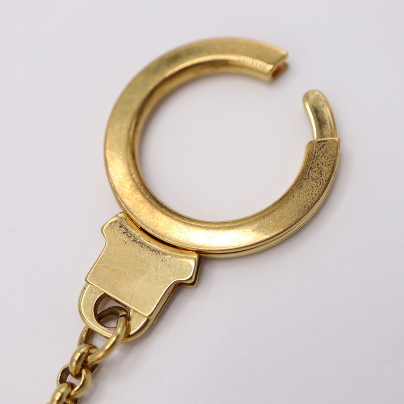 LOUIS VUITTON ルイヴィトン LV M65379 ポルトクレ グリッターミラーボール チャーム キーリング ゴールドカラー アクセサリー 24s361-4