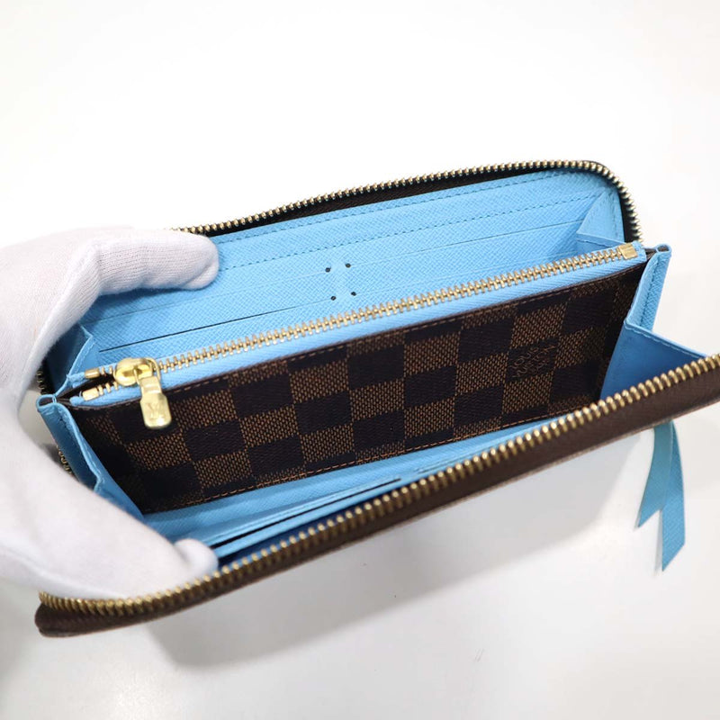 LV ポルトフォイユ・クレマンス ダミエ ブルー ペンギン 長財布 N64425 ルイヴィトン LOUIS VUITTON H1851