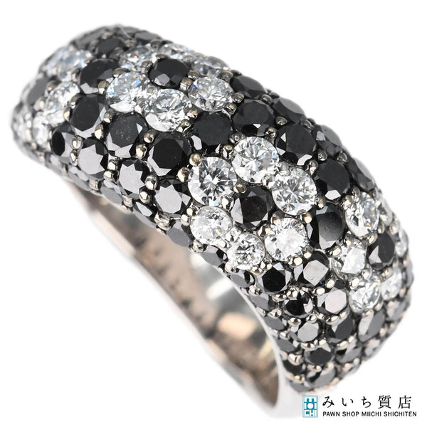 仕上済 Ponte Vecchio ポンテヴェキオ PV ブラックダイヤ リング 指輪