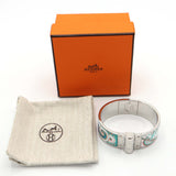 未使用 HERMES エルメス ブレスレット エマイユ シャニエールブレス シルバーカラー マルチカラー アクセサリー H2886
