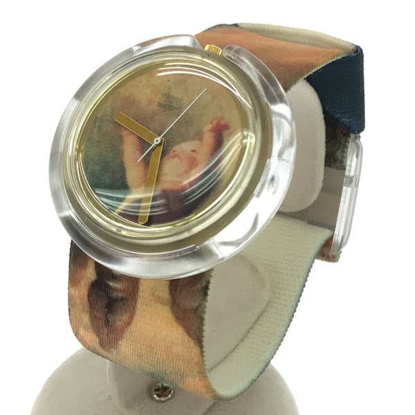 腕時計 稼働 Vivienne Westwood ヴィヴィアンウエストウッド SWATCH Putti PWK168 スウォッチ エンジェル クォーツ POP 2025.1 電池交換済 箱有 H12371