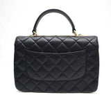 CHANEL シャネル トレンディCC ラムスキン 2WAY ハンドバッグ マトラッセ ショルダーバッグ ブラック 袋あり H14874