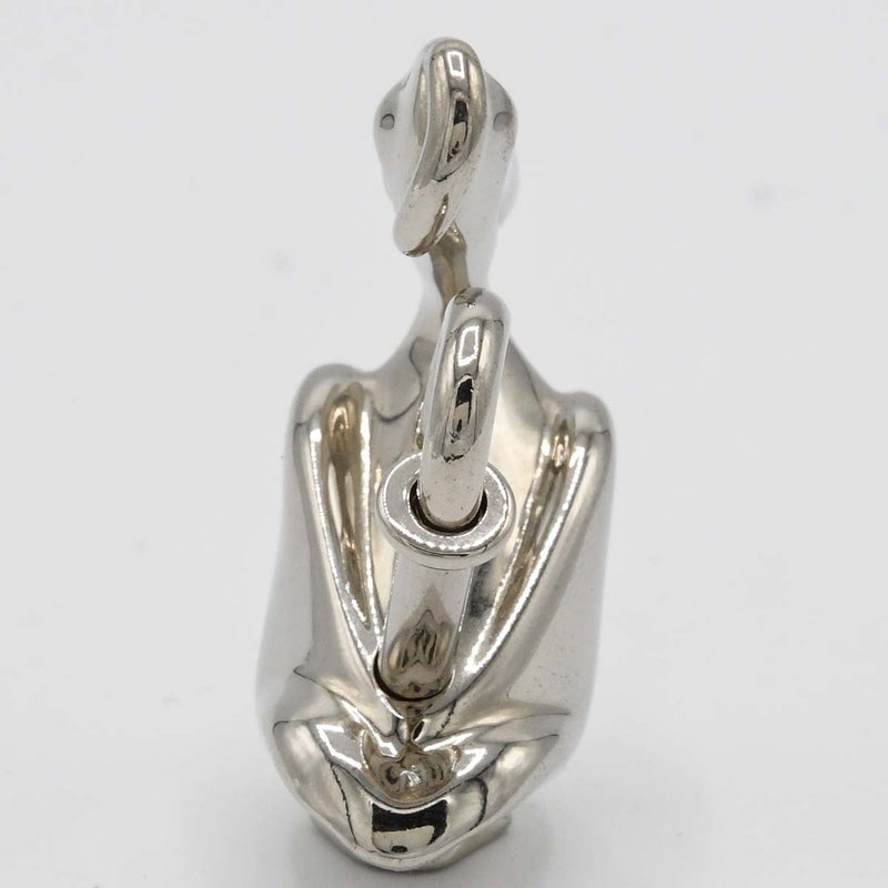 HERMES エルメス ペリカン モチーフ カデナ バッグチャーム シルバーカラー 服飾小物 M4433