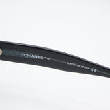 CHANEL シャネル サングラス 5010 C.540/65 マトラッセ 53□19 135 ブラック×ブルー 度なし 箱・ケース有 H20300