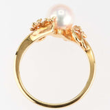 仕上げ済 TASAKI タサキ リング 10.5号 K18 パール 6.8mm 3.5g アクセサリー 30k372-117