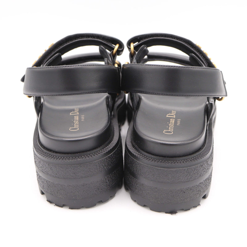 Christian Dior ディオール サンダル Dioract ディオールアクト 38 約25cm ブラック 靴 H20594