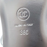 未使用品 CHANEL シャネル ココマーク ラインストーン サンダル G39932 サイズ38 25cm レディース 23k418-9