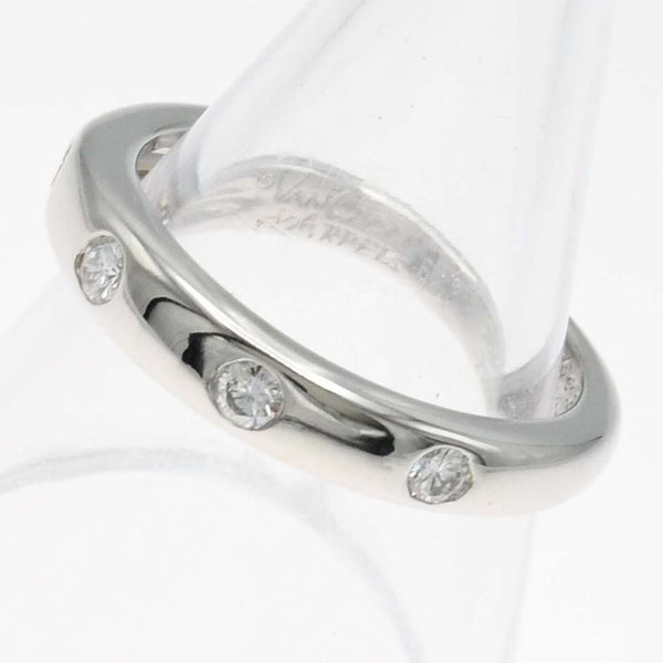 仕上済 VanCleef&Arpels ヴァンクリーフ&アーペル ニューヨーク マリッジ 4P ダイヤ 指輪 pt950 #52 約10.5号 5.9g ジュエリー H7364