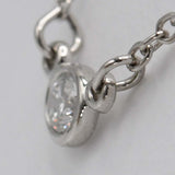 TIFFANY&Co. ティファニー バイザヤード PT950 プラチナ 1P ダイヤ 約2.4g 約3.4mm アクセサリー H2294