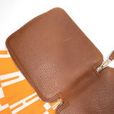 HERMES エルメス エコバッグ シルキーポップ トートバッグ ブラウン オレンジ H17084