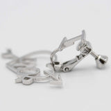 Christian Dior ディオール イヤリング ハート アロー シルバーカラー アクセサリー レディース 保管袋有 M2420