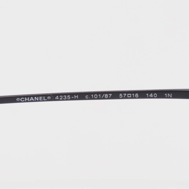 CHANEL シャネル フェイクパール サングラス 4235-H c.101/87 スクエア 度なし ケース有 25k639-1