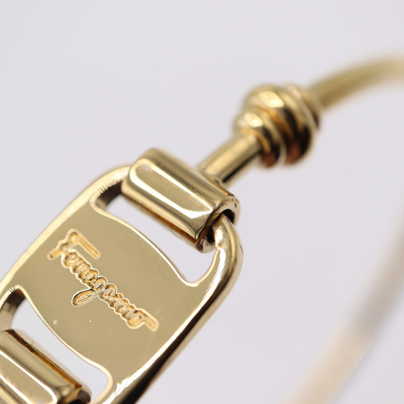Salvatore Ferragamo サルヴァトーレフェラガモ バングル ブレス ゴールドカラー アクセサリー レディース 箱有 H6788