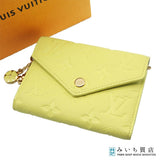 LOUIS VUITTON ルイヴィトン ウォレット M28292 モノグラム アンプラント ポルトフォイユ ヴィクトリーヌ シトラス 箱袋 26k768-27