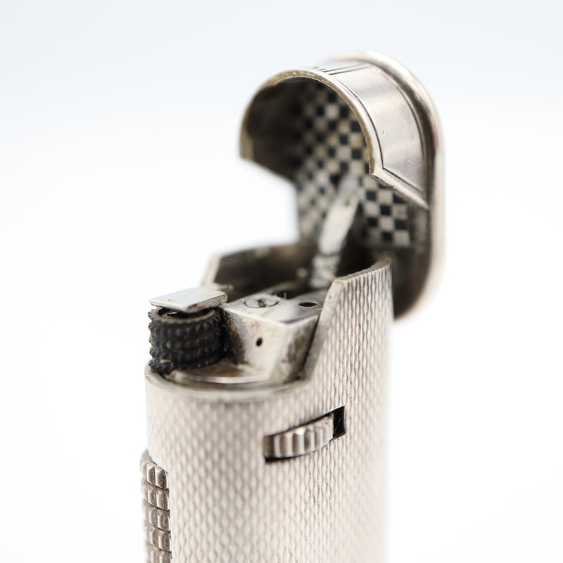 dunhill ダンヒル ガスライター スリム オーバル ローラー式 シルバーカラー 着火未確認 H3162-1