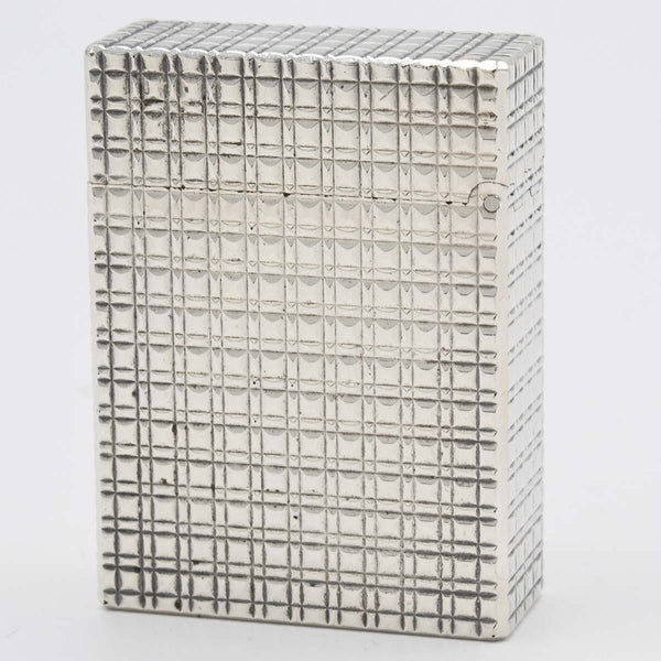 S.T.Dupont デュポン ガスライター LINE1S ライン1S ショート シルバーカラー 着火未確認 eco1526