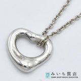 TIFFANY&Co. ティファニー ネックレス オープンハート 11mm シルバー SV925 約2.2g アクセサリー 22k560-3