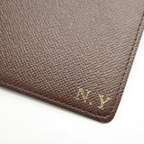 LOUIS VUITTON ルイヴィトン LV R20703 ダミエ アジェンダ ポッシュ 手帳カバー イニシャルあり ブラウン J678