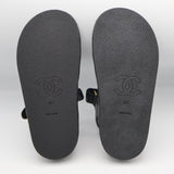 CHANEL シャネル G45430 サンダル マトラッセ ロゴ ココマーク ブラック 37サイズ レディース 保管袋 26k894-11