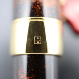 PARKER パーカー 万年筆 ソネット ビゾンフォンセ 純正漆 ペン先18K/750 字幅 F  インク ケース付 筆記未確認 H1030