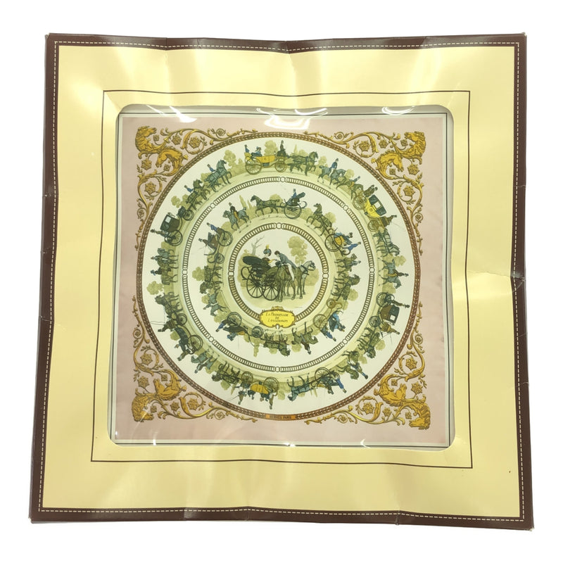 HERMES エルメス カレ90 LA PROMENADE DE LONGCHAMPS ロンシャンへの散歩 スカーフ ピンク H16333-4