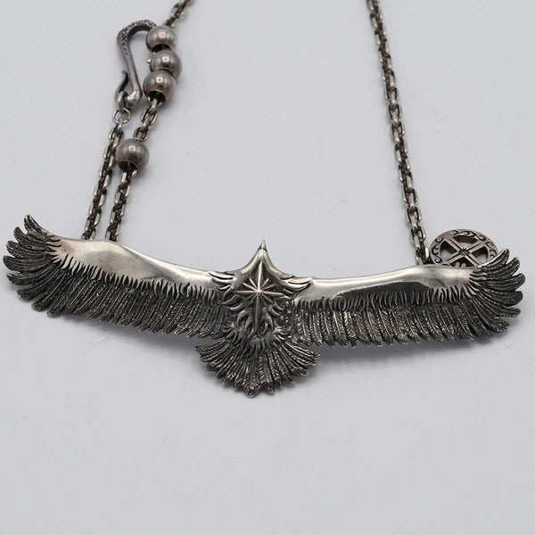 SAAD サード ネックレス イーグル シルバー 925 88.7g アクセサリー 21k572-1