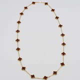 仕上済 VanCleef&Arpels VCA ヴァンクリーフ&アーペル ヴィンテージアルハンブラ カーネリアン 20P 750 46.7g ジュエリー 保有 25k269-1