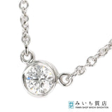 仕上げ済 TIFFANY＆Co. ティファニー バイザヤード ネックレス pt950 約2.4g 約3.9mm レディース アクセサリー 箱・保管袋有 H11744