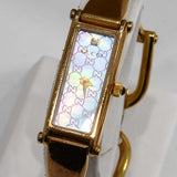 腕時計 稼働 GUCCI グッチ 1500L クォーツ シェル文字盤 2026.8電池交換済 H22137