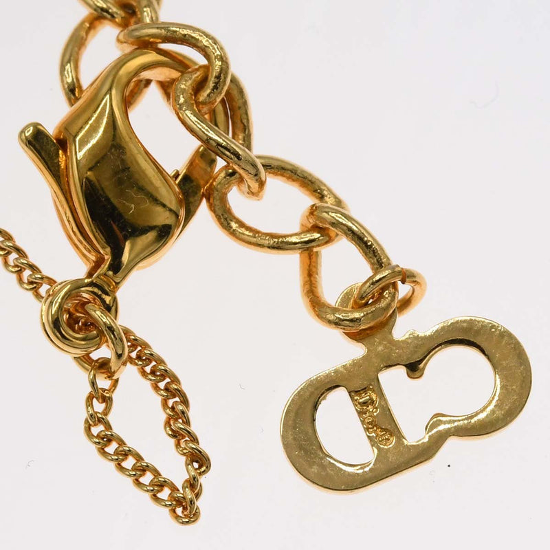 Christian Dior ディオール ネックレス ロゴ フェイクパール ゴールドカラー 約3.2g アクセサリー H20332