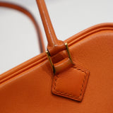HERMES エルメス ミニプリュム プリュム20 ハンドバッグ 鞄 ◯X刻印 1994年製 オレンジ H20489