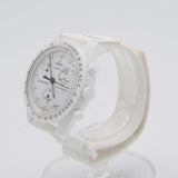 稼働 腕時計 OMEGA×swatch スヌーピー ミッショントゥザムーンフェイズ SO33W700 クォーツ 箱保取説あり 25k639-7