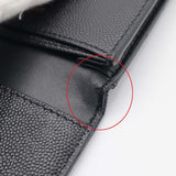 SAINT LAURENT YSL イヴサンローラン カードケース ミニウォレット 財布 ブラック H19384