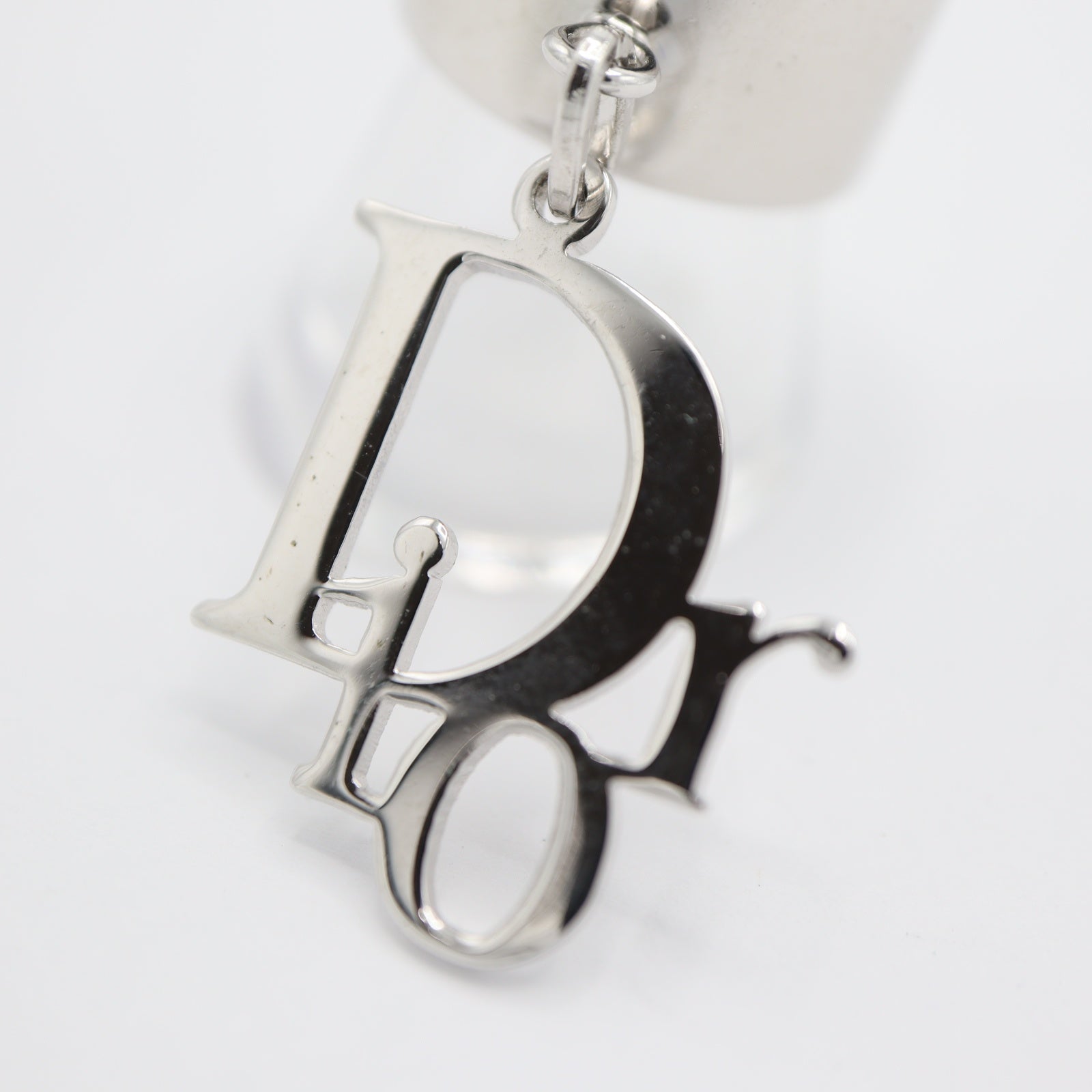 Christian Dior ディオール リング 指輪 チャーム ロゴ サイズ6 約10.5