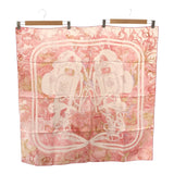 美品 HERMES エルメス カレ90 BRIDES de GALA ブリッド ドゥ ガラ スカーフ ピンク シルク100 H22778